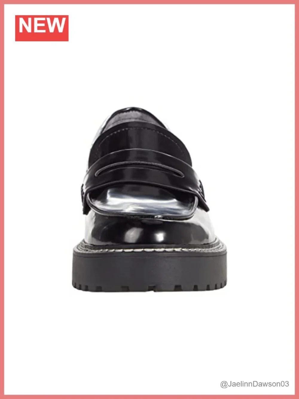 Calvin Klein Suzie Black Faux Leather Slip On Loafers Flats Women's Shoes
